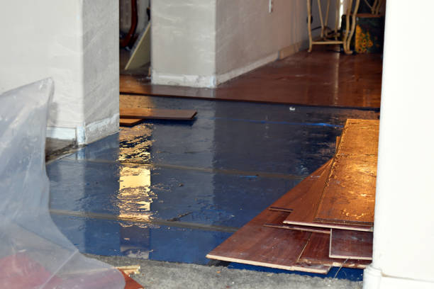 Professional Emergency Water Damage Restoration technician working in Barnstable, MA